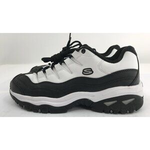 Skechers Sport Sneakers Shoes Womens Size 10 Energy White Black Lace Up
